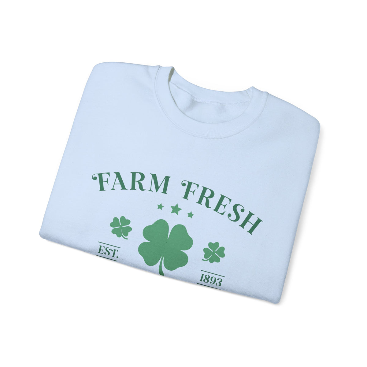 Farm Fresh Four Leaf Clovers Unisex Crewneck Sweatshirt