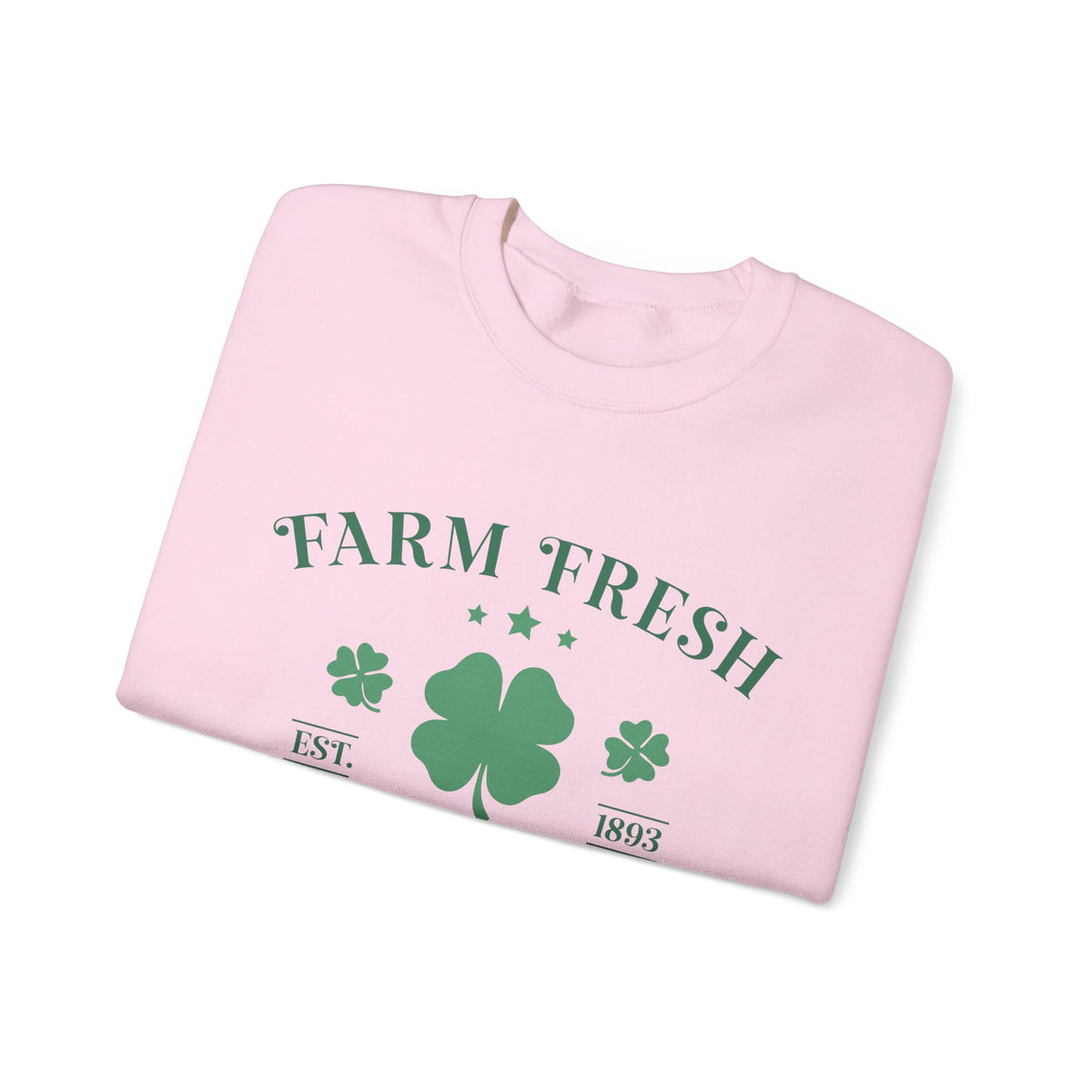 Farm Fresh Four Leaf Clovers Unisex Crewneck Sweatshirt